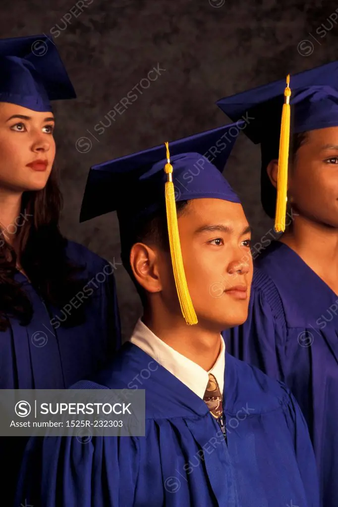 Graduates Standing Together