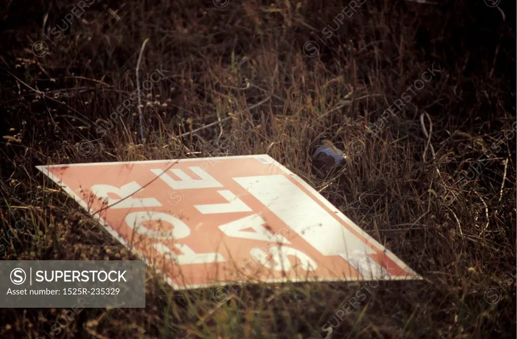 Abandoned For Sale Sign