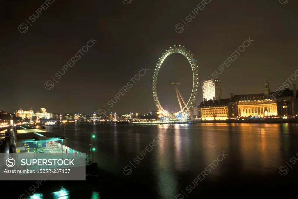 British Airways London Eye At Night
