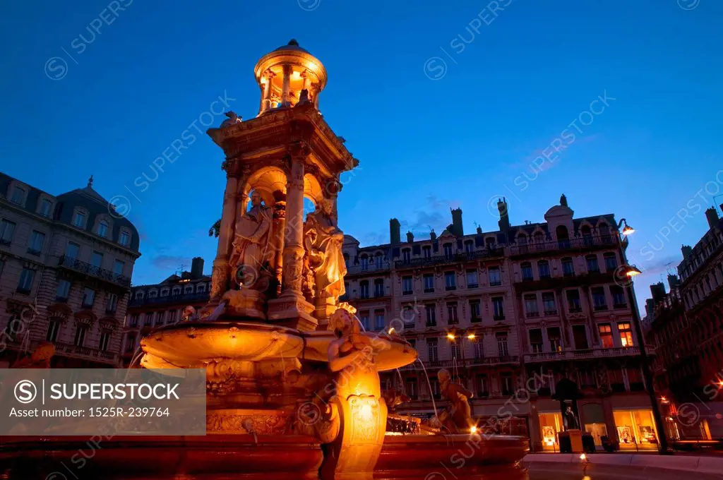 Fontaine des Jacobins, Lyon, France