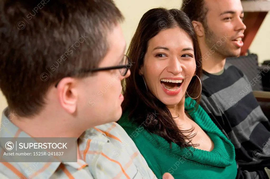 Diverse Group of Friends Laughing