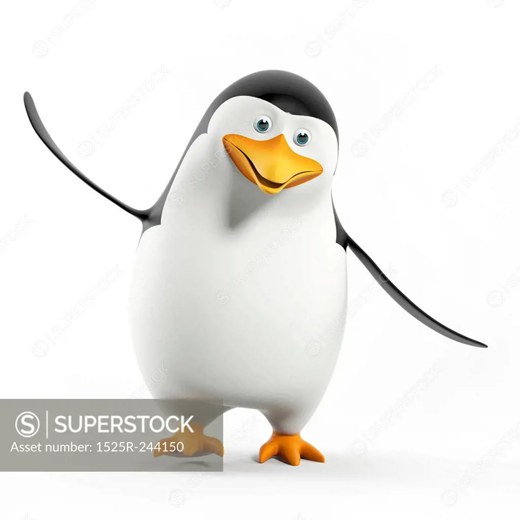 3d rendered illustration of a cool penguin