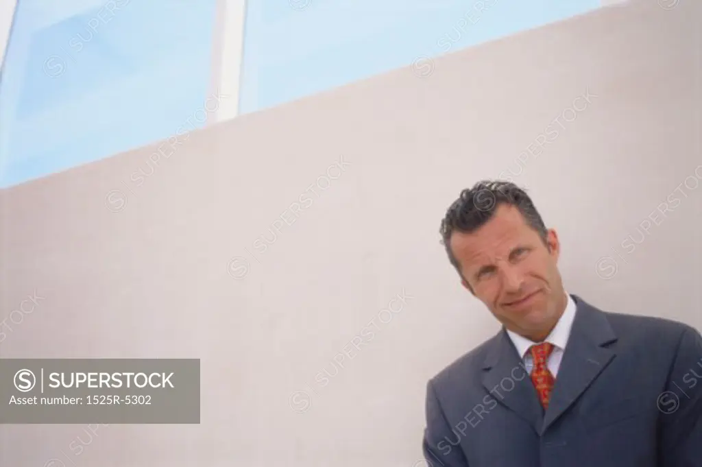 Portrait of a businessman smiling