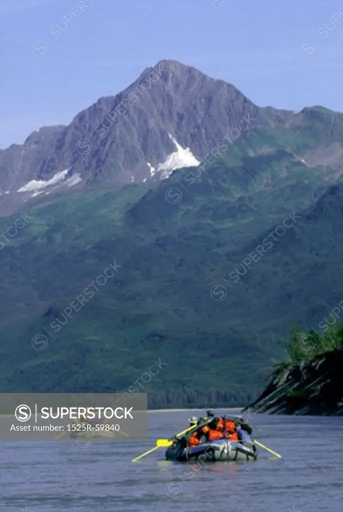 Rafting on the Copper River in Alaska