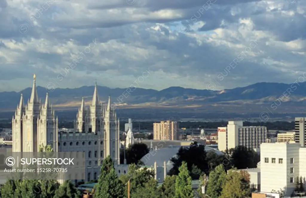 The Mormon Temple In Downtown Salt Lake City