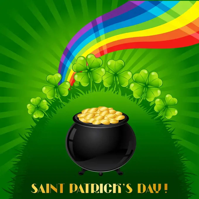 Greeting card for Saint Patrick&#39;s day.