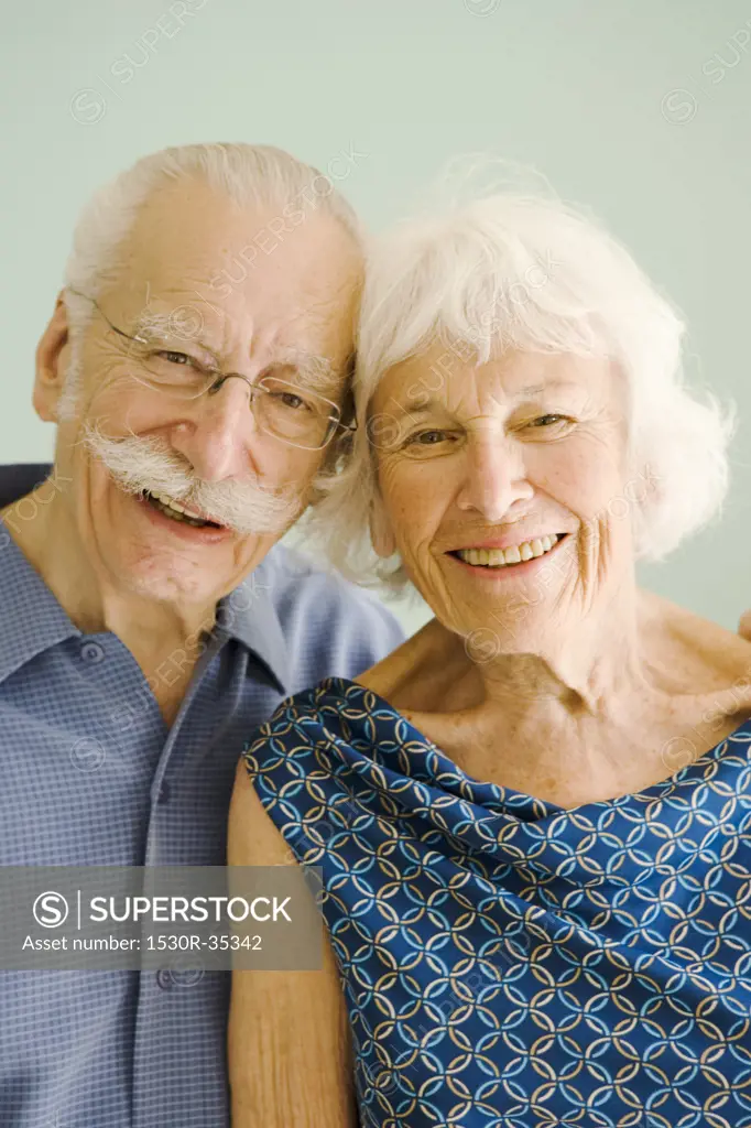 Portrait of affectionate senior couple