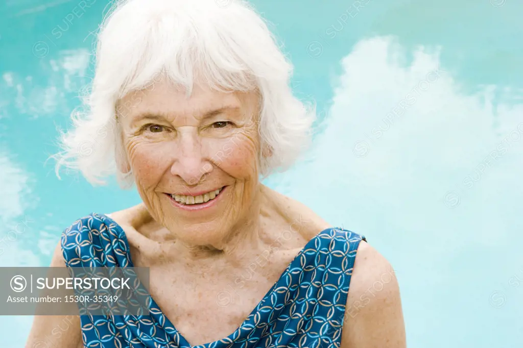 Portrait of a senior woman outdoors