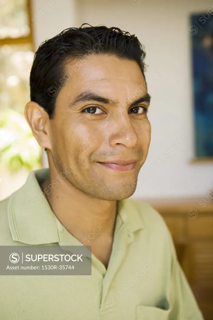 Closeup of a smiling man