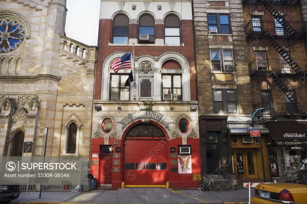 Urban fire station, New York City