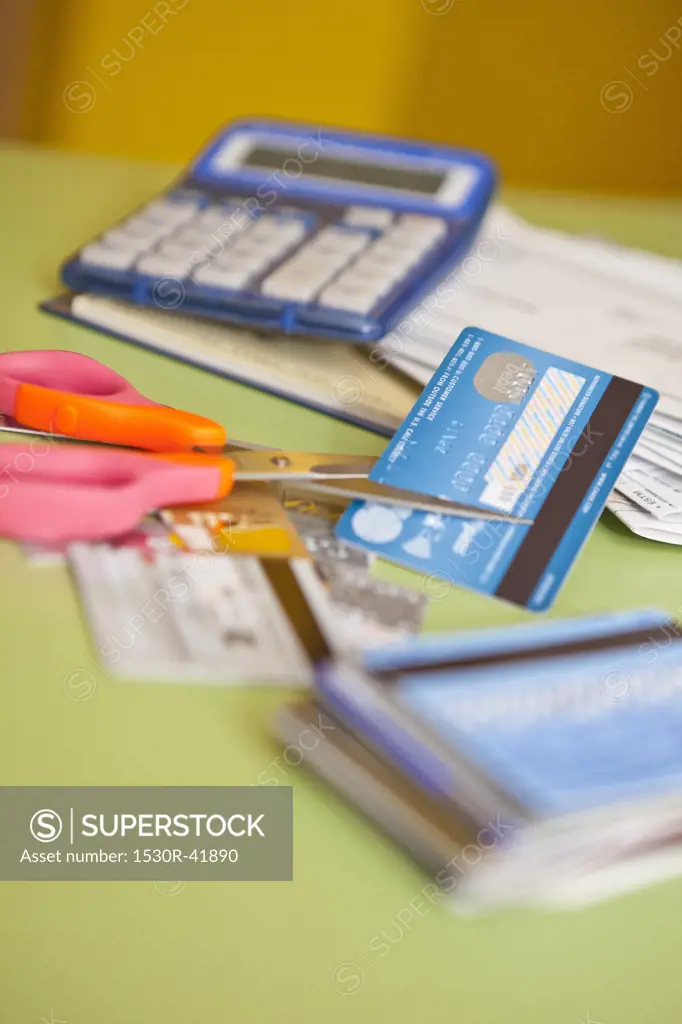 Stack of credit cards