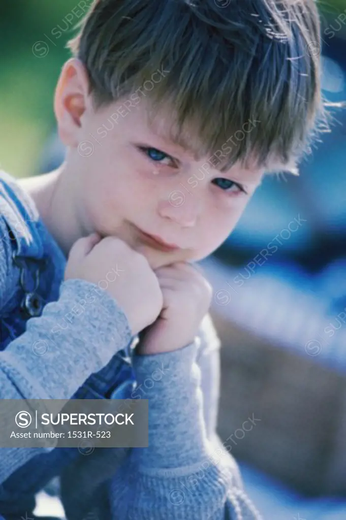 Portrait of a sad boy