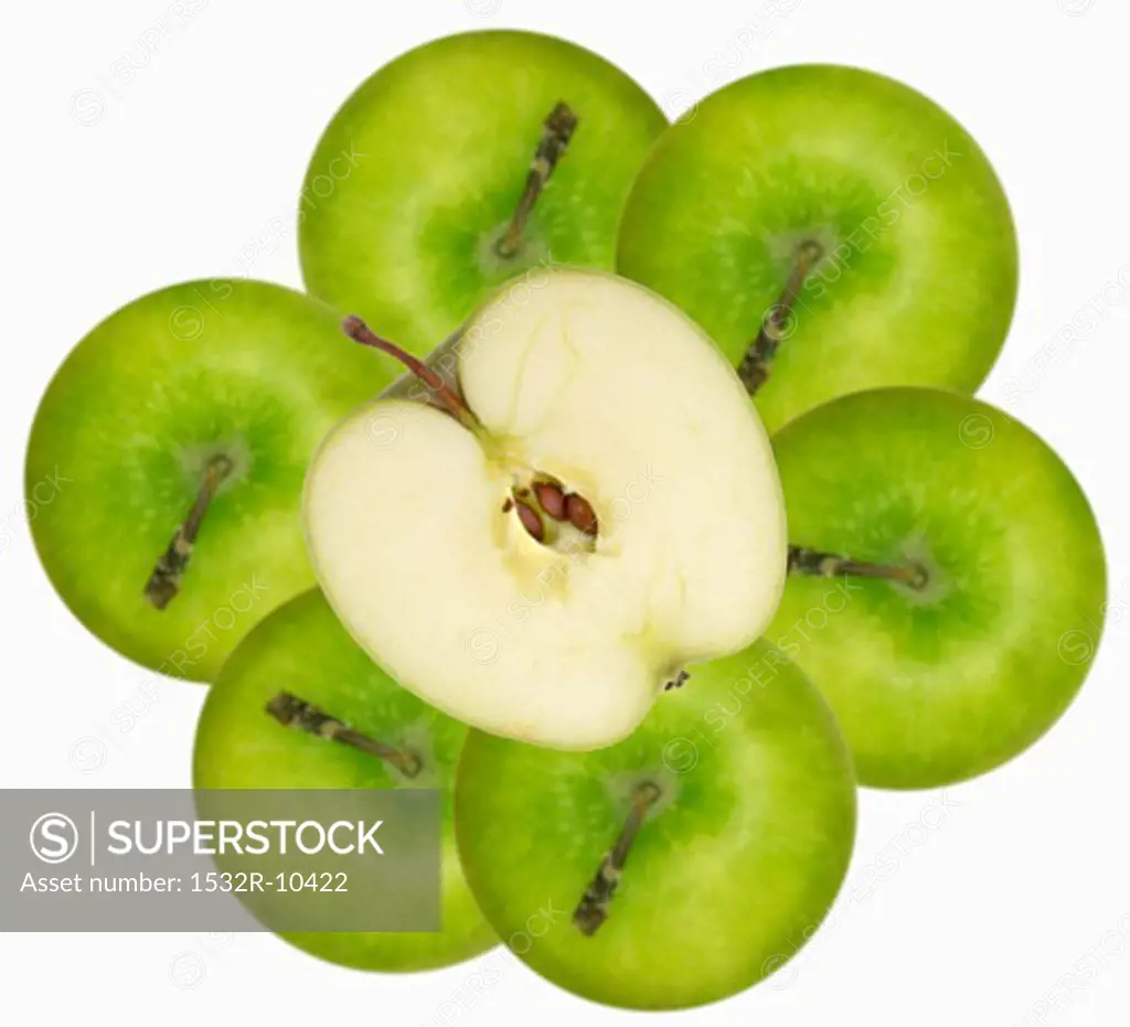 Several 'Granny Smith' apples