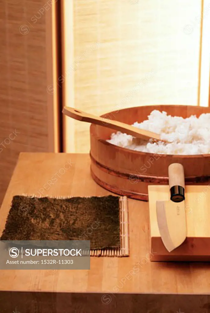 Ingredients for maki-sushi