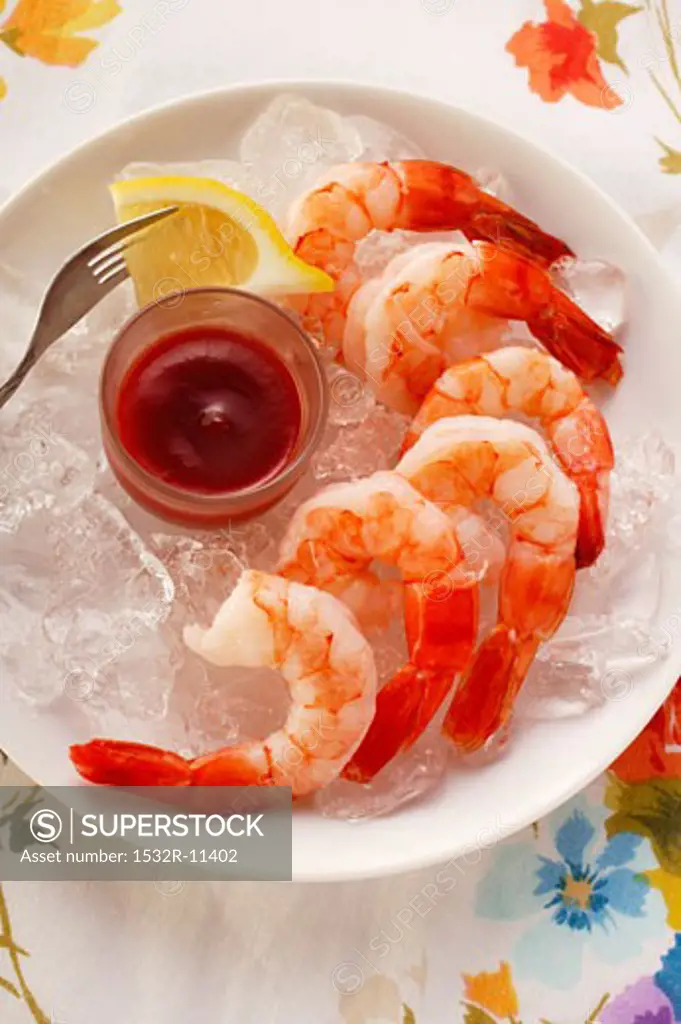 Shrimps with lemon and tomato dip (2)