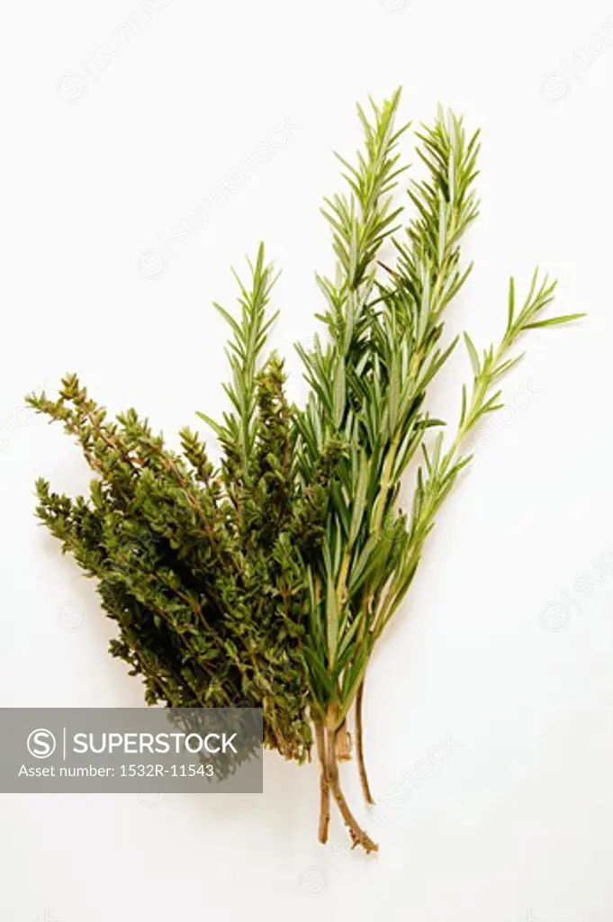 Fresh thyme and rosemary