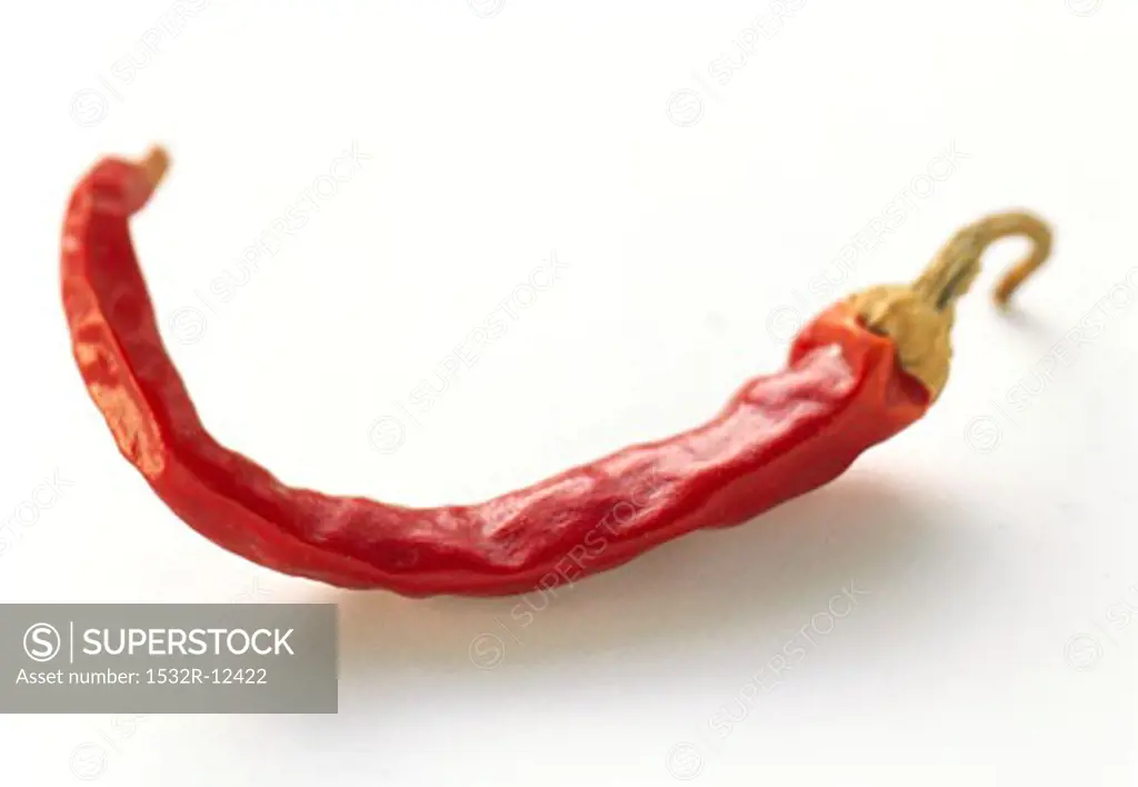 A dried chili pepper