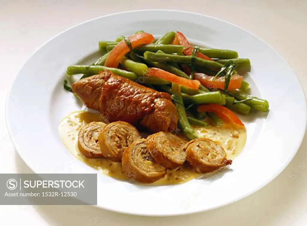 Veal Roulade with Vegetables