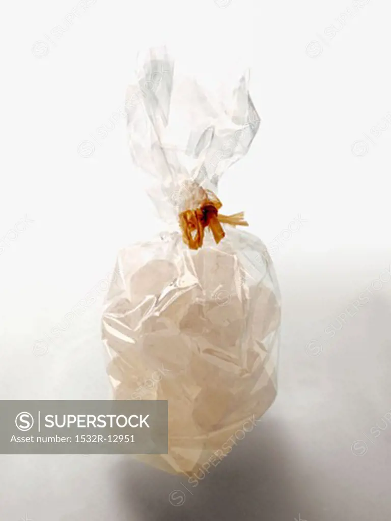 Sugar Cubes in a Cellophane Bag