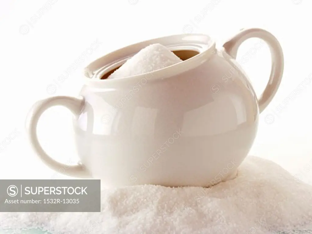 A Sugar Bowl with Granulated Sugar