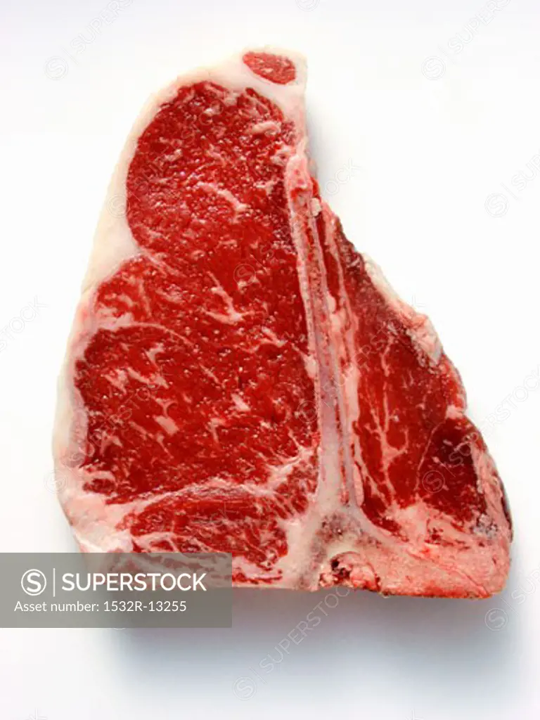 A Raw T-Bone Steak