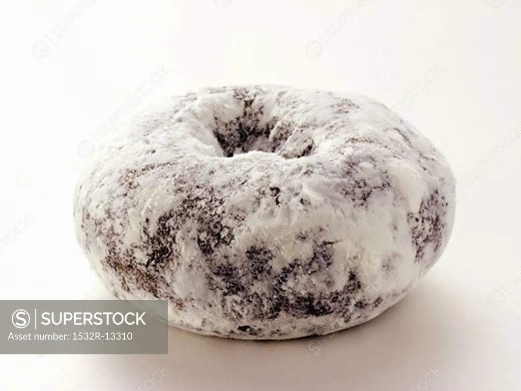A Chocolate Powdered Donut