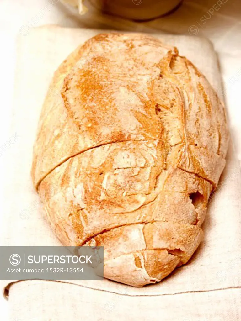 A Loaf of Rustic Italian Bread