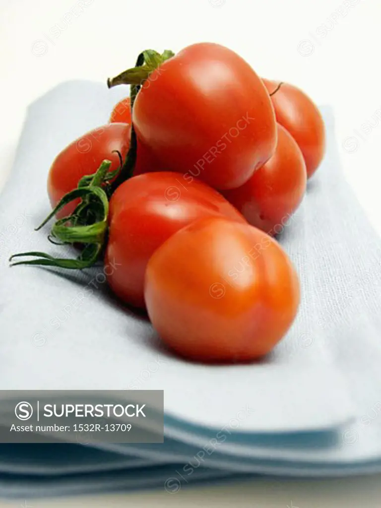 Tomatoes Resting on a Cloth
