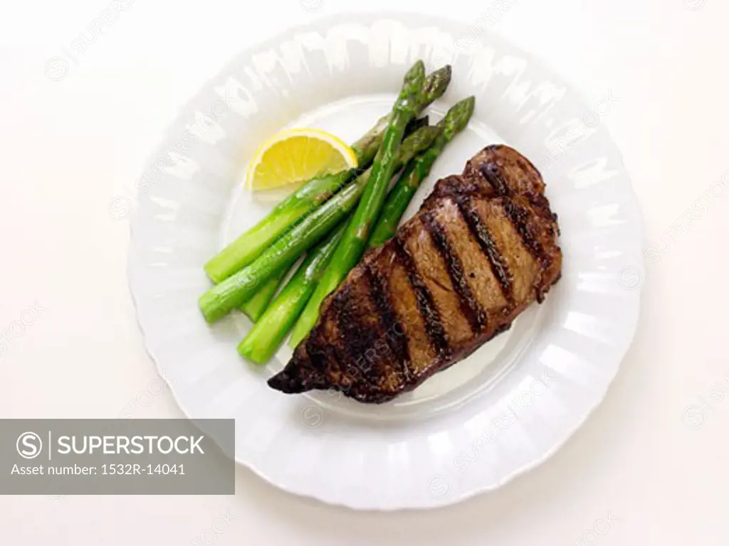 Rib Eye Steak with Asparagus