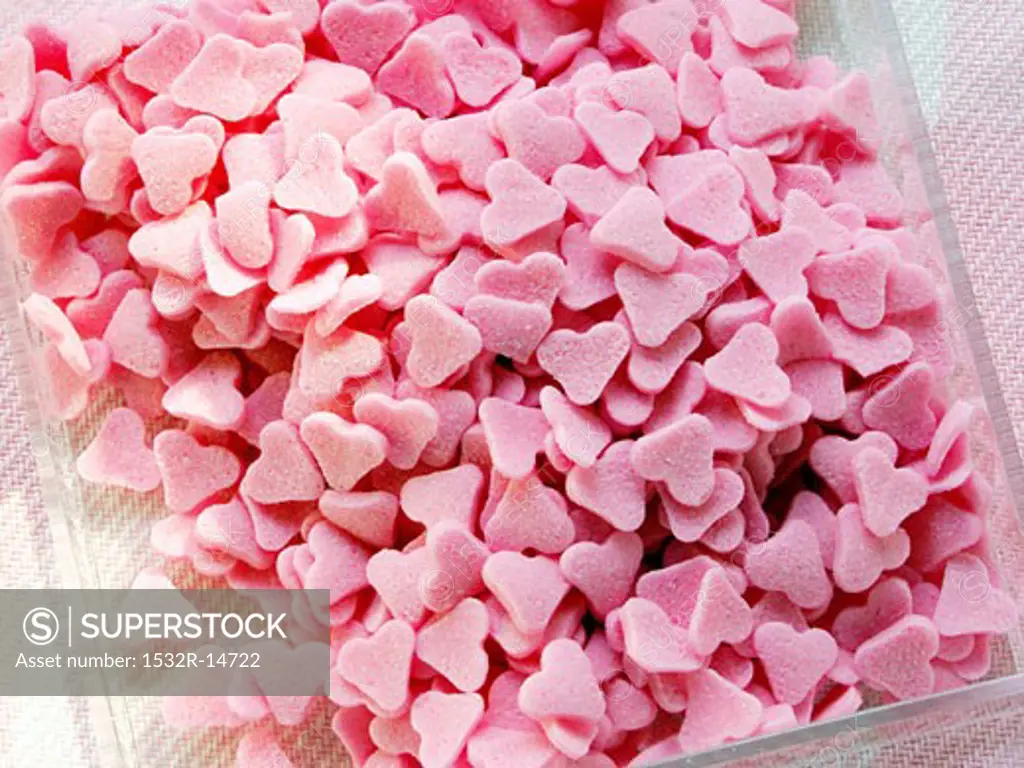 Pink sugar hearts