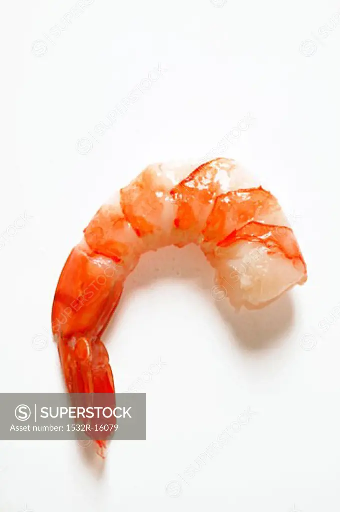 Cooked, peeled shrimp without head
