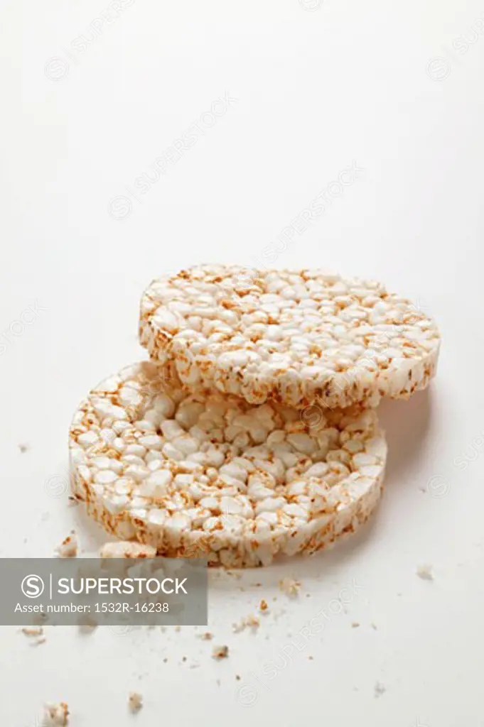 Two rice wafers