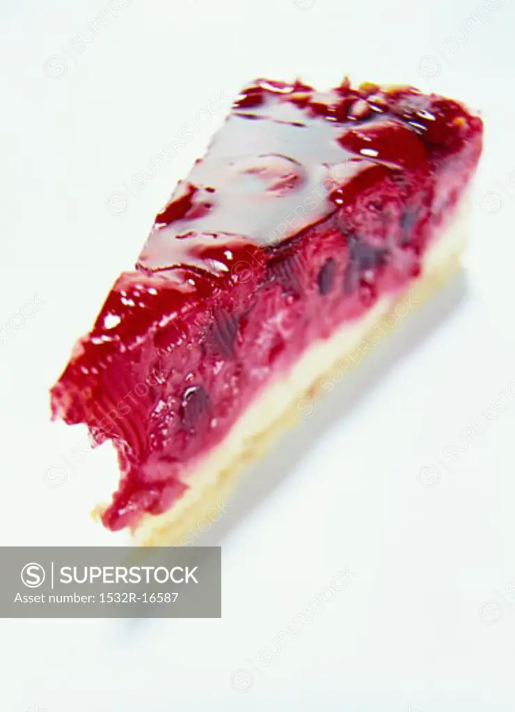 A piece of raspberry gateau