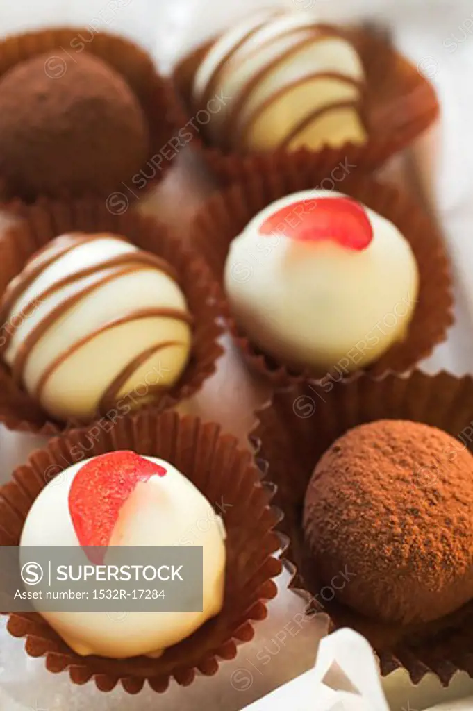 A selection of chocolates (close-up)