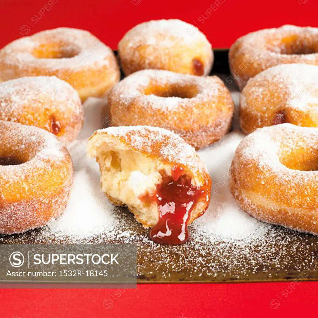 Doughnuts with jam filling