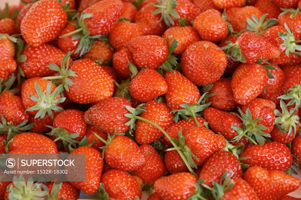 Fresh strawberries (filling the picture)