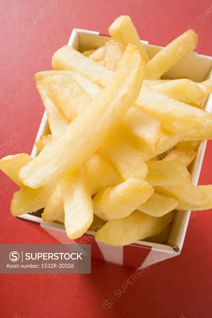 Chips in striped box