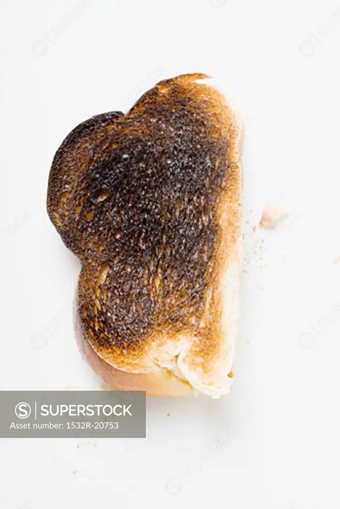 Slice of burnt toast