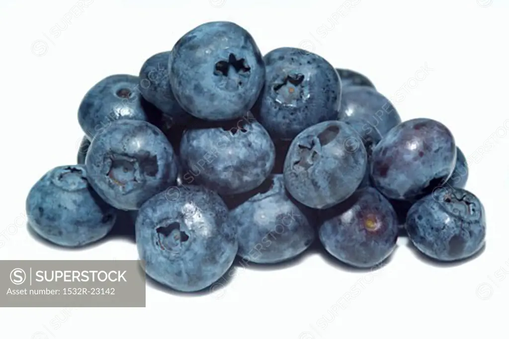 Fresh blueberries in a heap