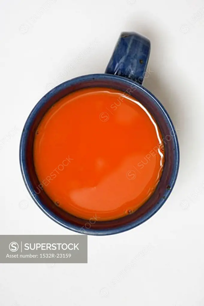 A cup of carrot juice