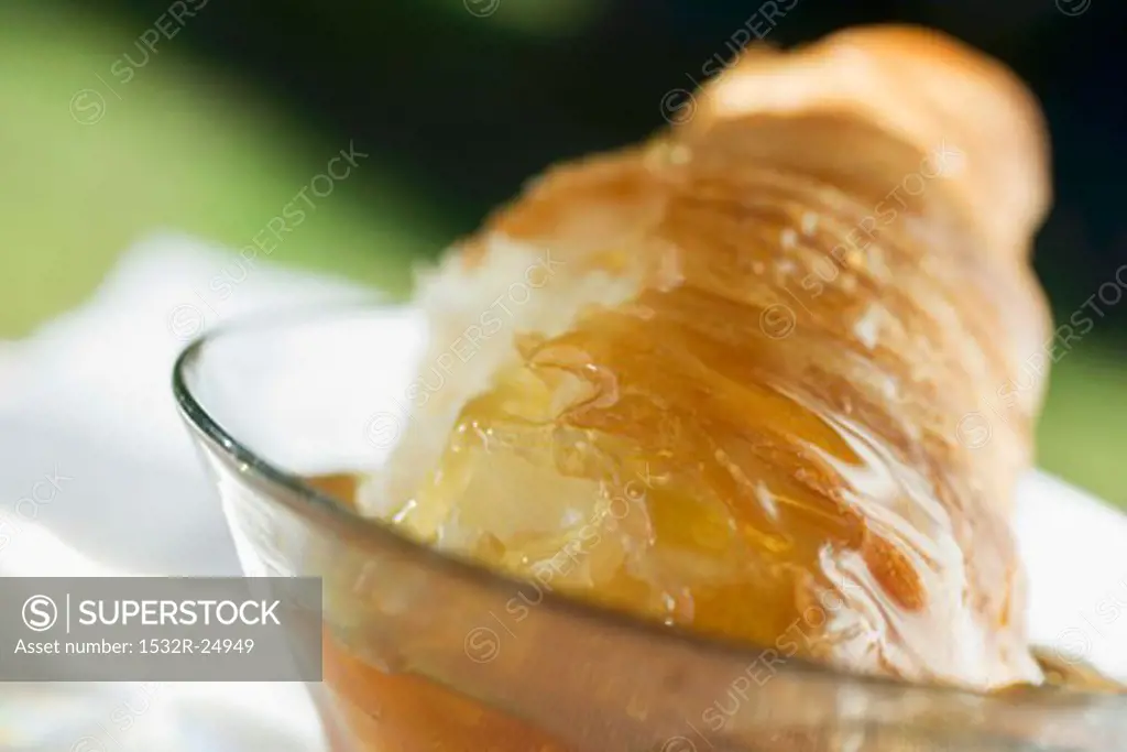 Honey with croissant