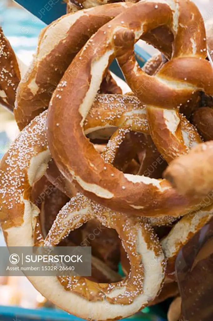 Soft pretzels at Oktoberfest