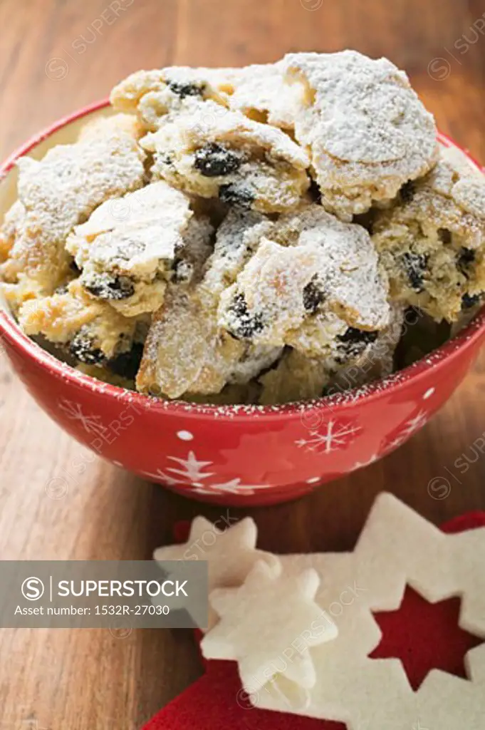 Stollen pieces for Christmas