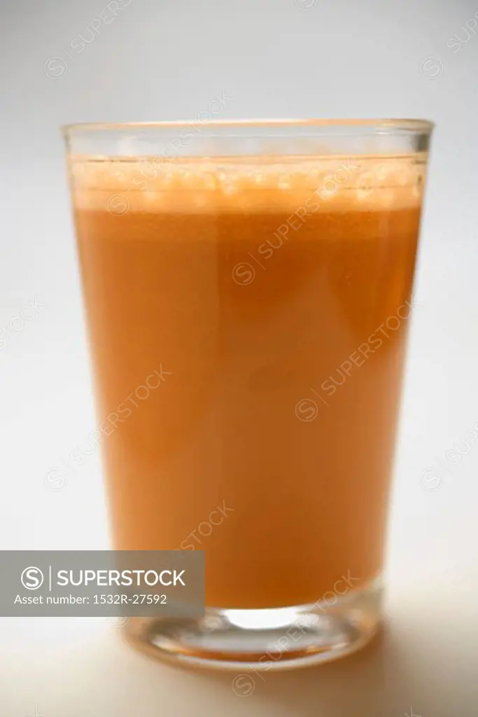 A glass of carrot juice