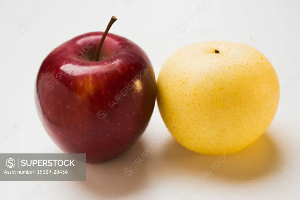 Nashi pear and red apple, variety Stark