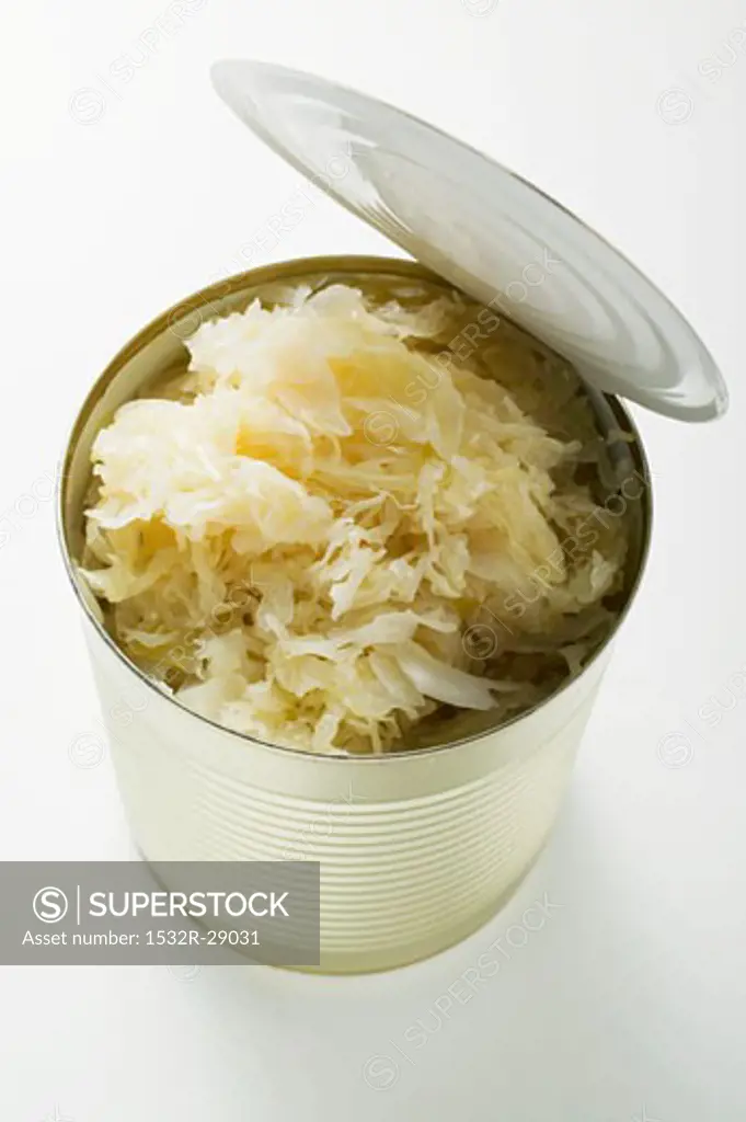 Sauerkraut in tin