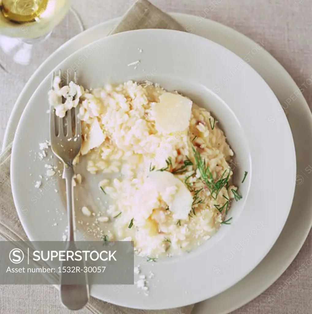 White wine risotto with Parmesan