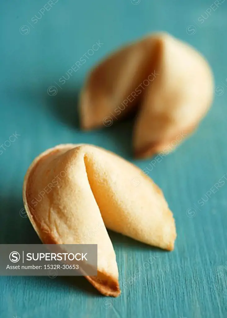 Two Chinese fortune cookies