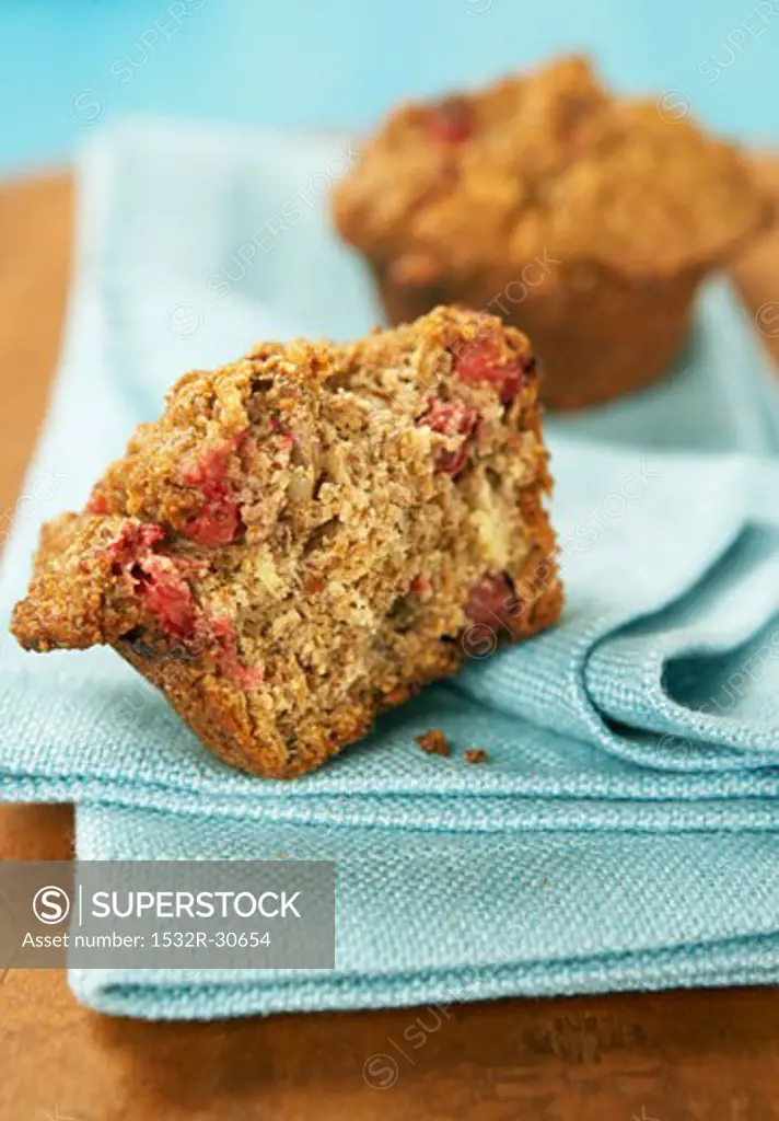 Cranberry and linseed muffins