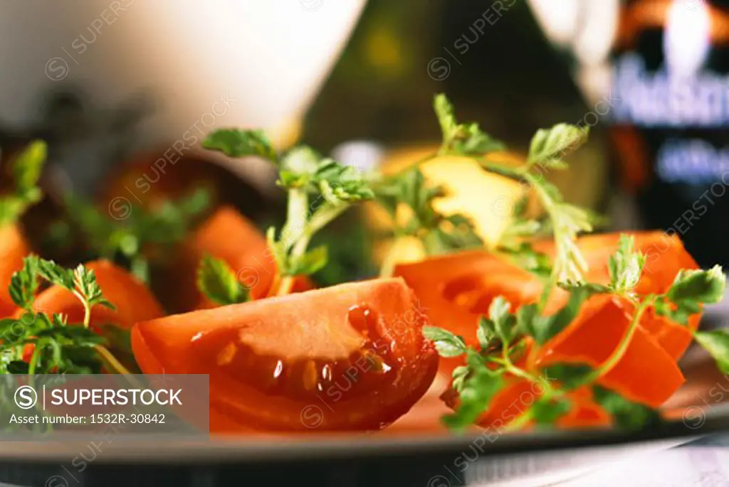 Tomato salad (close-up)